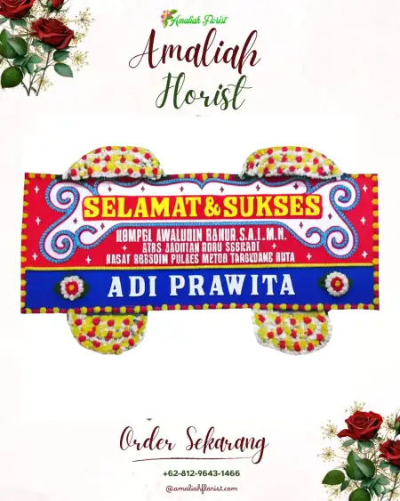 Papan Bunga Ucapan Selamat 20 Ilir D Iv